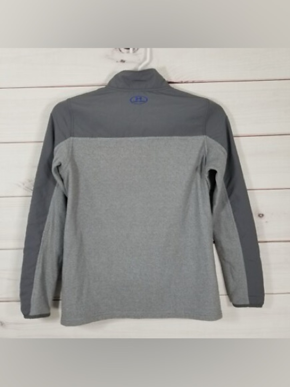 Under Armour Youth Gray Half-Zip Pullover Jacket XL - Picture 3 of 4
